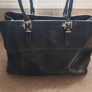 Coach Bag Authentic 5131 Hampton Black Leather